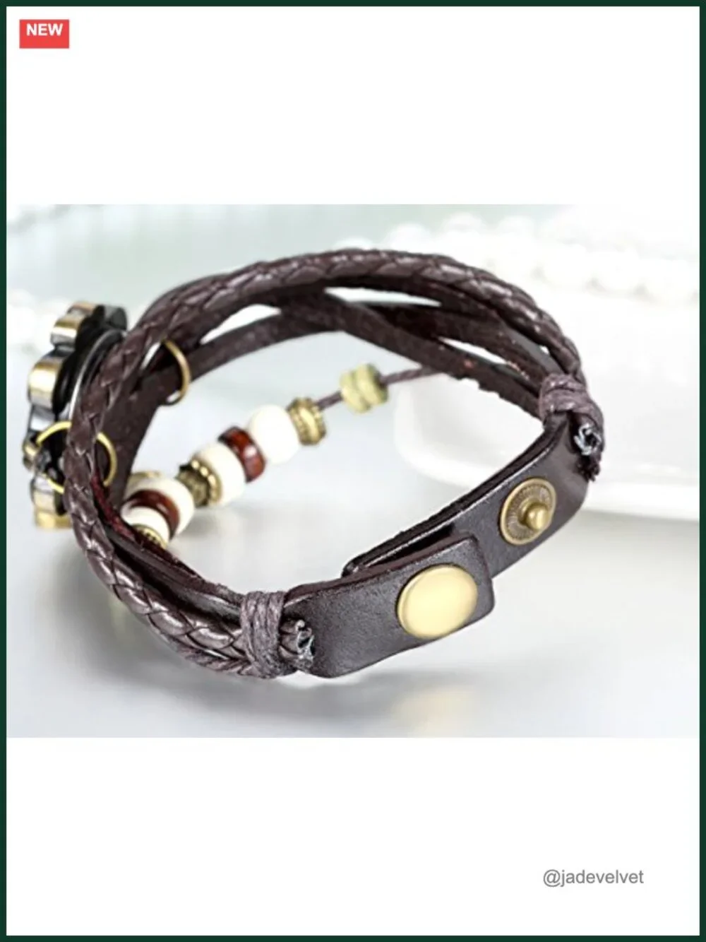 Bohemian Wrap Bracelet Watch PU Leather Adjustable Quartz Wristwatch